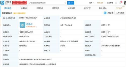 華潤置地成立潤投咨詢公司 注冊資本100億元
